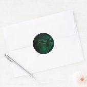 GREEN RASTA RUNDER AUFKLEBER (Umschlag)