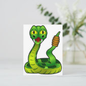Green Rattlesnake Einladungen (Stehend Vorderseite)