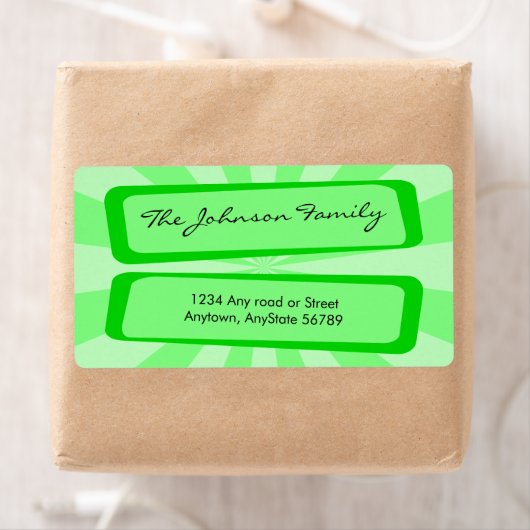 Green Ray Address Label (Insitu)
