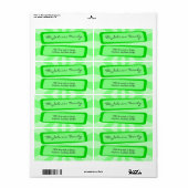 Green Ray Address Label (Vorne)