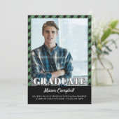 Green Ready Fore Bright Future Golf Graduation Ankündigung (Stehend Vorderseite)