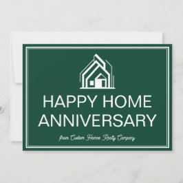 Green Real Estate Business Customized Marketing Karte