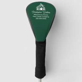 Green Real Estate Company Customized Realtor Golf Headcover