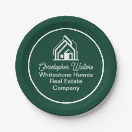 Green Real Estate Company Customized Realtor Party Pappteller
