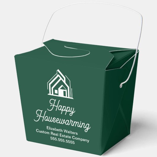Green Real Estate Company Housewarming Fortune Geschenkschachtel (Vorderseite)