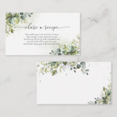 Green Recipe Request Card Begleitkarte (Vorne/Hinten)