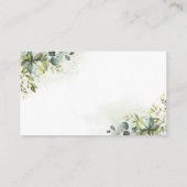 Green Recipe Request Card Begleitkarte (Rückseite)