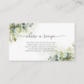 Green Recipe Request Card Begleitkarte (Vorderseite)