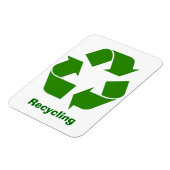 Green Recycelnd Sign Magnet (Linke Seite)