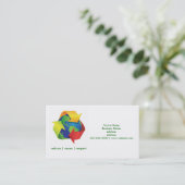 Green Recycle Earth Day Green Business Cards Visitenkarte (Stehend Vorderseite)