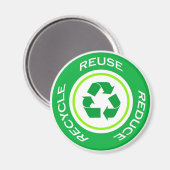 Green recycle - Magnet (Vorderseite/Rückseite)