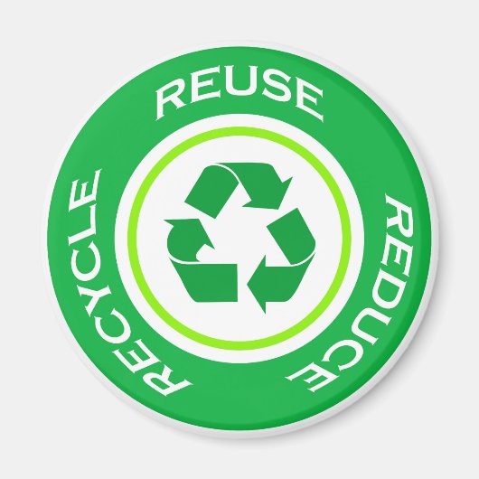 Green recycle - Magnet (Vorne)