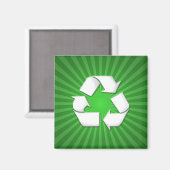 Green Recycle Magnet 001 (Vorderseite/Rückseite)