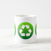 Green Recycle Sign Kaffeetasse (Mittel)
