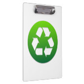 Green Recycle Sign Klemmbrett (Rechts)