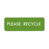 Green Recycle Simple Warning Shipping (Vorne)