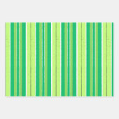 Green Red And Blue Geometrical Stripes Geschenkpapier Set (Vorderseite)