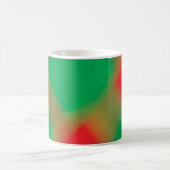 Green Red and Gold Abstract Design Coffee Tasse (Mittel)