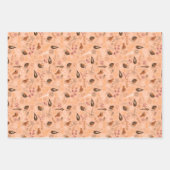 Green Red and Pink Christmas Forest Village Geschenkpapier Set (Vorderseite 2)