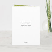 GREEN RED BERRIES WATERCOLOR MERRY CHRISTMAS KARTE (Rückseite)