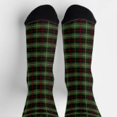 Green Red Black Kariert Tartan Kariert Socken (Oben)