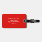 Green Red Blue Lorikeet Bird Individuelle Name Scr Gepäckanhänger (Rückseite horizontal)