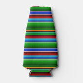 Green Red Blue Mexican Sarape Flaschenkühler (Vorderseite)