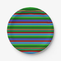 Green Red Blue Mexican Sarape