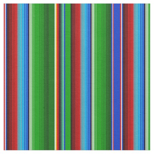 Green Red Blue Mexican Sarape Stoff (Nahaufnahme)