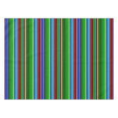 Green Red Blue Mexican Sarape Tischdecke (Vorderseite (Horizontal))