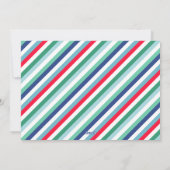 Green Red Blue Retro Merry Woofmas Weihnachten (Rückseite)