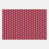 Green Red Blue Snowflake Christmas Geschenkpapier Set (Vorderseite 2)