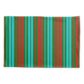 Green Red Blue Stripes Pattern   Kissenbezug (Rückseite)