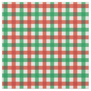 Green & Red Bright Christmas Gingham Kariert / Tar Stoff