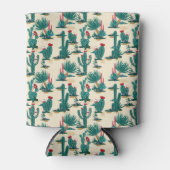 Green & Red Cactus Pattern Dosenkühler (Vorderseite)