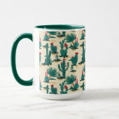 Green & Red Cactus Pattern Tasse (Links)