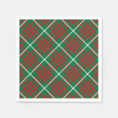 Green & Red Check Napkins Serviette (Vorderseite)