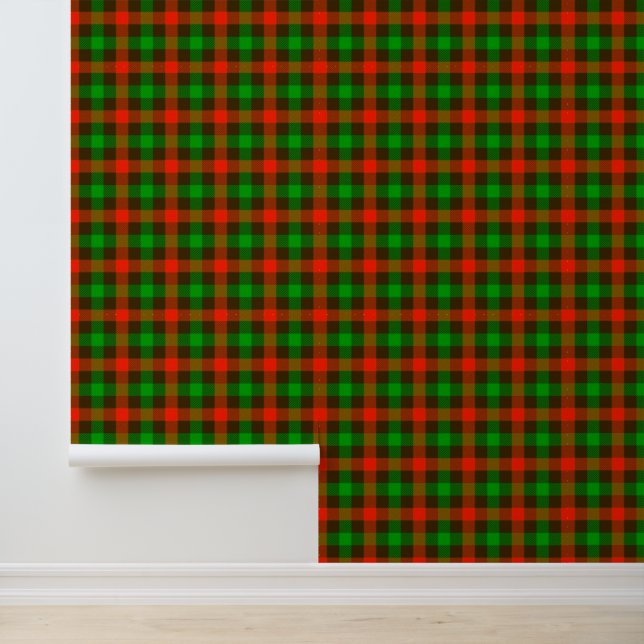 Green Red Checkerboard Muster - Kariert texturiert Tapete (Anwendung)