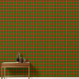 Green Red Checkerboard Muster - Kariert texturiert Tapete