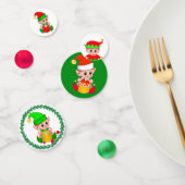 Green & Red Christmas Elf Konfetti (Gruppe)
