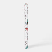 Green Red Christmas Seamless Pattern iPhone 16 Hülle (Linke Seite)