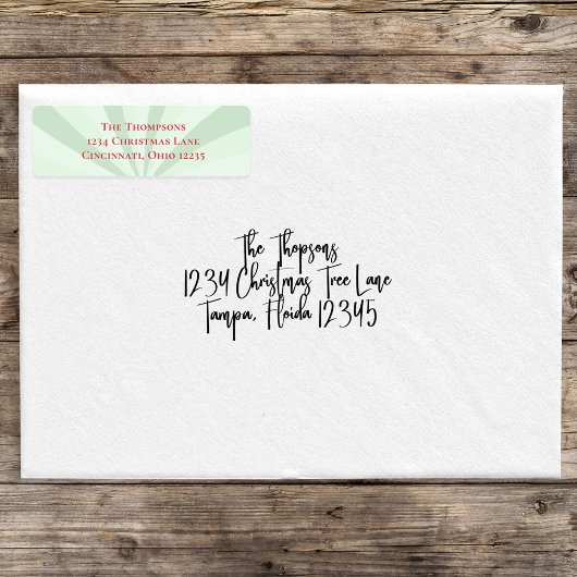 Green Red Christmas Striping Muster Custom