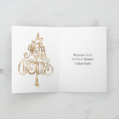 Green Red Christmas Strumpfs Karte (Innenseite)