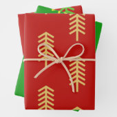 Green Red Christmas Tree Perfektes Weihnachtsgesch Geschenkpapier Set (Beispiel)