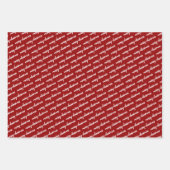 Green Red Confetti Polka Dot Frohe Weihnachten Geschenkpapier Set (Vorderseite 3)