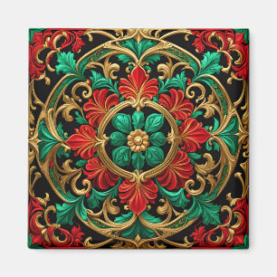 Green Red Decoration Weihnachtsmagnet Magnet