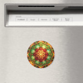 Green Red Decorative Christmas Holiday Magnet (In Situ (Geschirrspüler))