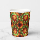 Green Red Decorative Christmas Holiday Paper Cups Pappbecher (Rechts)