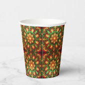 Green Red Decorative Christmas Holiday Paper Cups Pappbecher (Rechts)