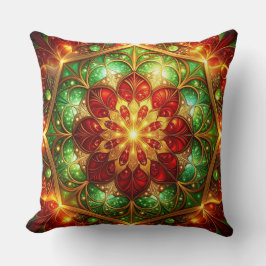 Green Red Decorative Christmas Throw Pillow Kissen